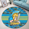 Gold Coast Titans Round Rug Champion’s Pride Comic Style